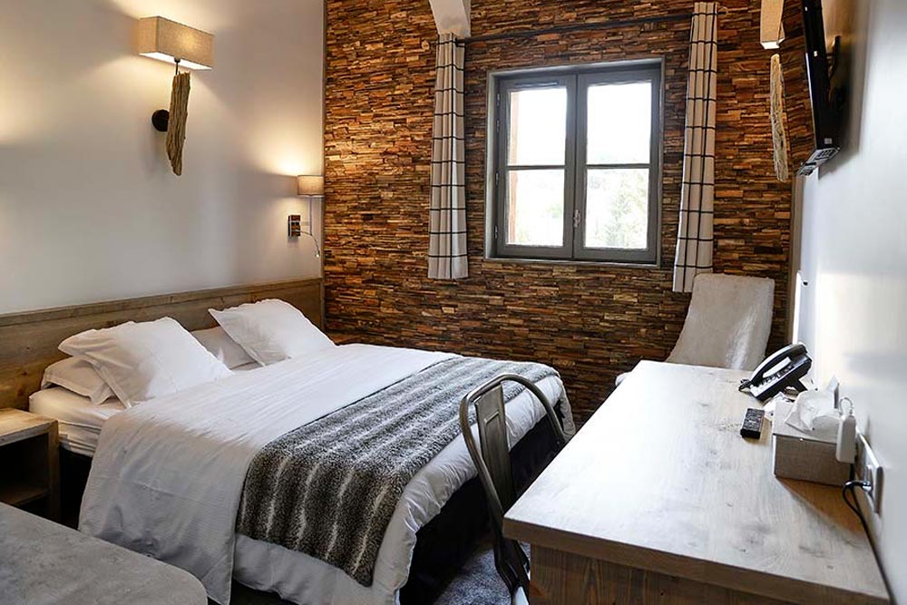 Chambre Zermatt déco montagne