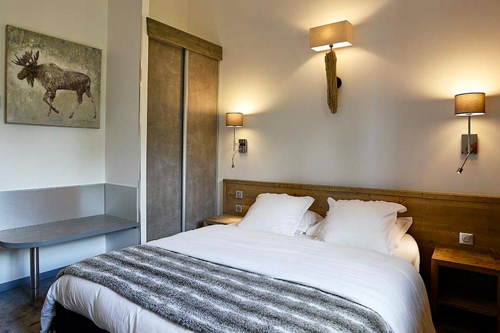 Chambre Zermatt déco montagne