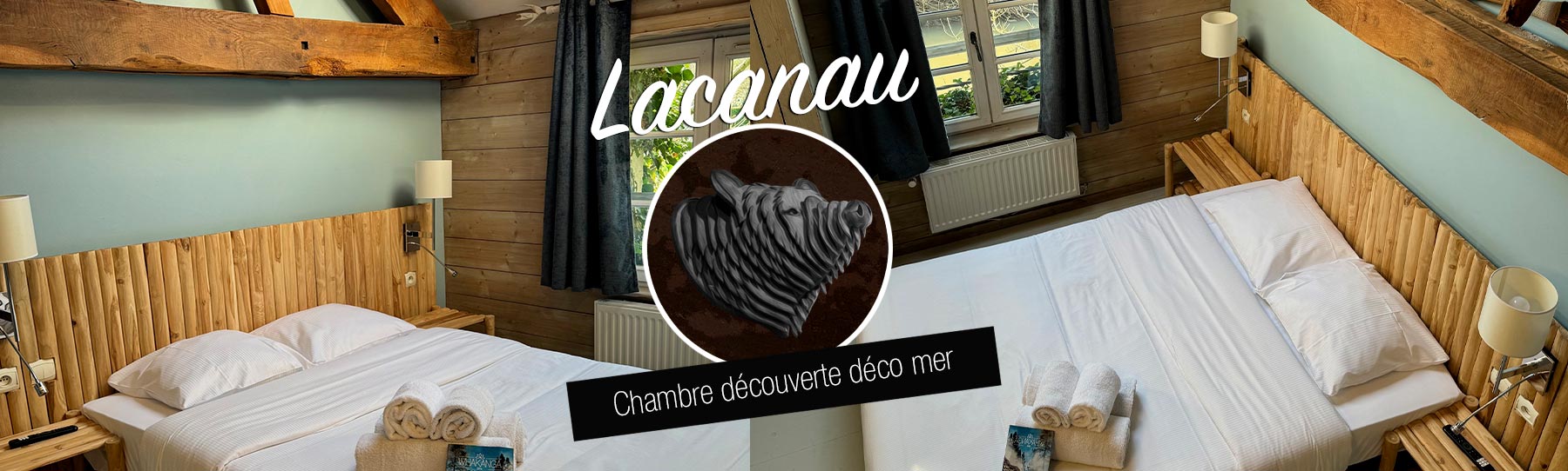 Chambre LACANAU déco mer